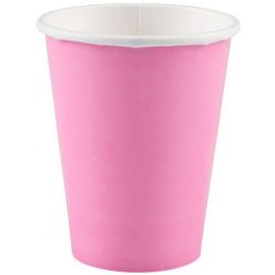 Colorat Pahar de hârtie roz New Pink, set de 8, 250 ml