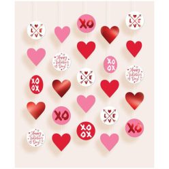 Iubire Happy Valentine's Day decor suspendat set 5 buc.