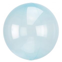   Colorat Balon din folie Crystall Ball Albastru Transparent 45 cm