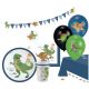 Dinozaur Happy set de petrecere cu 45 de piese și farfurie de 23 cm