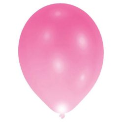   Colorat Pink Balon LED luminos, 5 bucăți, 11 inch (27,5 cm)