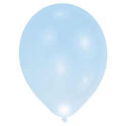   Colorat Blue Balon LED luminos, set de 5 bucăți 11 inch (27,5 cm)