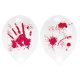 Halloween Bloody Hand balon LED luminos, 4 buc. 11 inch (27,5 cm)