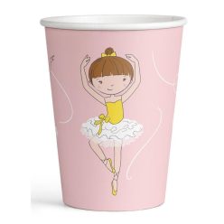 Balet Little Dancer Pahar din hârtie Balerina 8 buc 250 ml