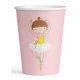 Balet Little Dancer Pahar din hârtie Balerina 8 buc 250 ml