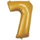 Numere Gold, Balon Folie Gigant Numar 7, 83*55 cm