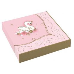 Prințese Swan șervețel 16 buc 33x33 cm
