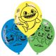 Baby Shark Music balon, set de 6 11 inch (27,5 cm)