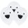 Halloween White Balon LED cu fantomă, 4 bucăți 11 inch (27,5 cm)