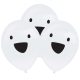 Halloween White Balon LED cu fantomă, 4 bucăți 11 inch (27,5 cm)