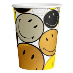 Emoji Smiley Originals pahar de hârtie 8 buc 250 ml