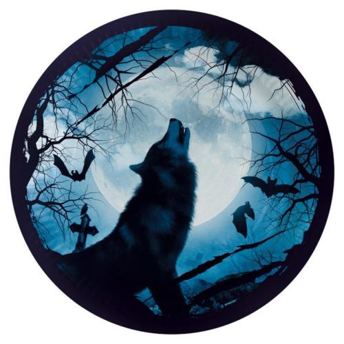 Halloween Haunted Forest Farfurie de hârtie Pădurea bântuită 8 buc 23 cm