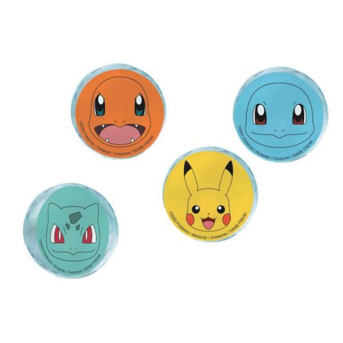 Pokémon Thunder  set de 4 mingi de cauciuc