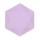 Colorat Vert Decor Farfurie hexagonală mov set 6 bucăți, 15.8 cm