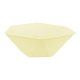 Colorat Vert Decor Farfurie adâncă hexagonală galbenă set de 6 bucăți 15,8 cm