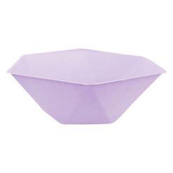   Colorat Vert Decor Farfurie adâncă hexagonală violet set de 6 - 15,8 cm