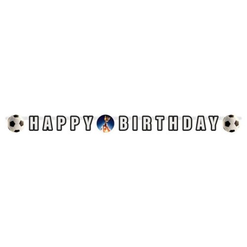 Fotbal Kick It Semn de hârtie Happy Birthday 180 cm
