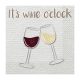 Mâncare Set de șervețele It's wine o'clock 16 buc, 33x33 cm