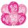 La mulți ani Pink Happy Birthday 16 baloane, set de 6 bucăți 11 inci (27,5 cm)