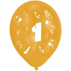   La mulți ani Ribbon Happy Birthday 1 balon, set de 8 bucăți 10 inch (25,4cm)