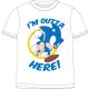 Sonic Ariciul Here tricou scurt pentru copii, top 134 cm