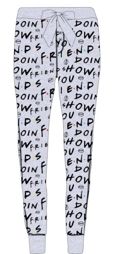 Prietenii tăi Grey pantaloni lungi de pijama pentru femei M