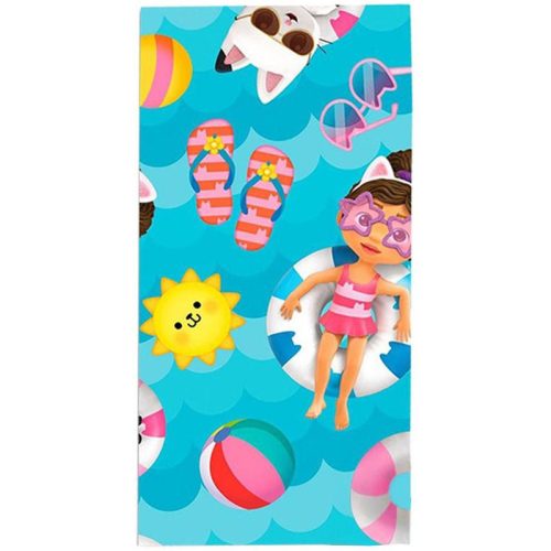 Gabby's Dollhouse Summer prosop de baie, prosop de plajă 70x140cm