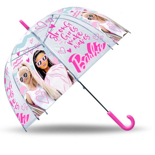 Barbie Strong Girls umbrela transparentă pentru copii Ø70 cm