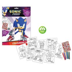Sonic Ariciul Prime Set de colorat + autocolante 