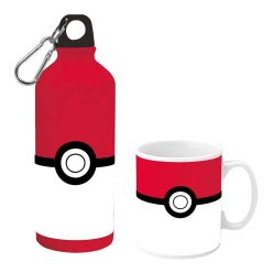   Pokémon Pokeball set cană din porțelan și sticlă de aluminiu în cutie cadou