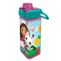   Gabby's Dollhouse Smoothie Land sticlă de apă pătrată din plastic 500 ml