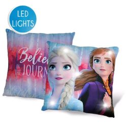   Disney Regatul de gheață Pernă cu LED, Pernă decorativă 40x40 cm