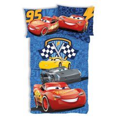   Disney Mașini Track Stars set lenjerie de pat pentru copii 100×135 cm, 40×60 cm