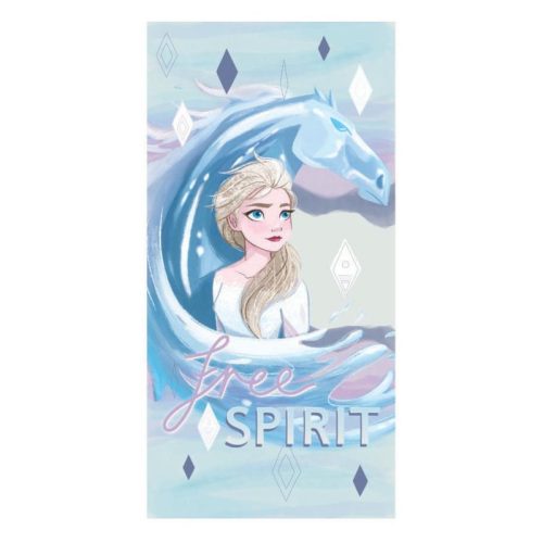 Disney Regatul de gheață Ice Horse prosop de baie, prosop de plajă 70x137 cm (Uscare Rapidă)