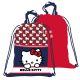 Hello Kitty Red Bow Deluxe geantă de sport, sac de gimnastică 45 cm