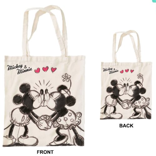 Disney Minnie  Mickey Kiss Geantă de pânză pentru cumpărături 44 cm