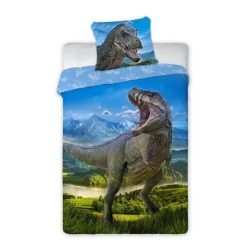 Dinozaur Set de lenjerie T-Rex 140×200cm, 70×90 cm