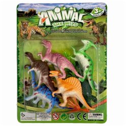 Dinozaur figurină din plastic set de 6 bucăți în cutie