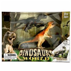 Dinozaur set de figurine din plastic, 2 bucăți in cutie