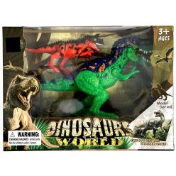 Dinozaur figurină din plastic set de 2 bucăți în cutie