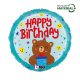 La mulți ani Smiley Bear Balon folie Happy Birthday 46 cm