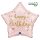 La mulți ani Pink Star Balon folie Happy Birthday 46 cm