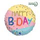 La mulți ani Funky Dots Happy Birthday balon din folie 46 cm