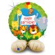 La mulți ani Jungle Balon de folie cu bază Happy Birthday 41 cm