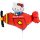 Hello Kitty Airplane Red mini balon de folie 35 cm (WP)