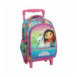   Gabby's Dollhouse Color Fade rucsac de grădiniță cu roți, geantă 30 cm