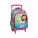 Gabby's Dollhouse Color Fade rucsac de grădiniță cu roți, geantă 30 cm