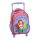 Prințesele Disney Ariel Fairytale rucsac cu rotile pentru grădiniță, geantă de 30 cm