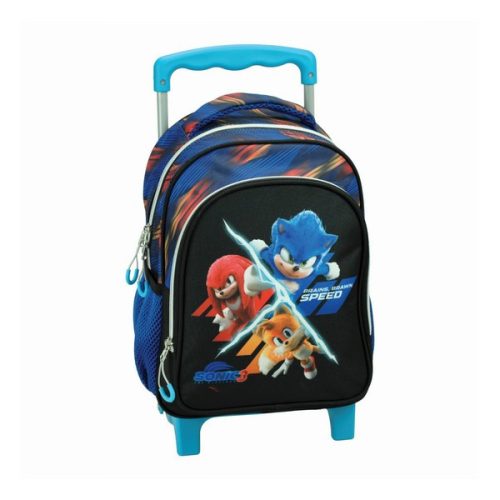 Sonic Ariciul Brawn rucsac pentru grădiniță cu roți, geantă 30 cm