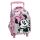 Disney Minnie  Pretty in Pink rucsac cu roți pentru grădiniță, geantă 30 cm